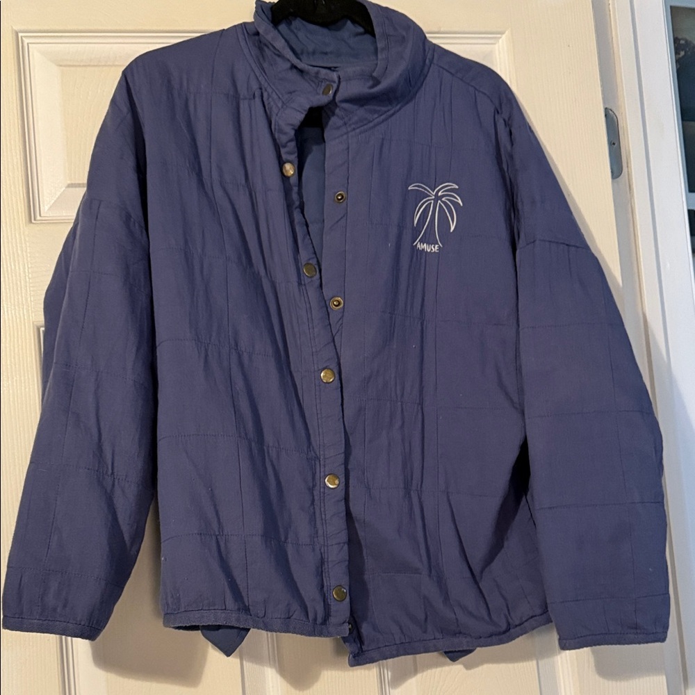 Muse Blue Quilted Jacket